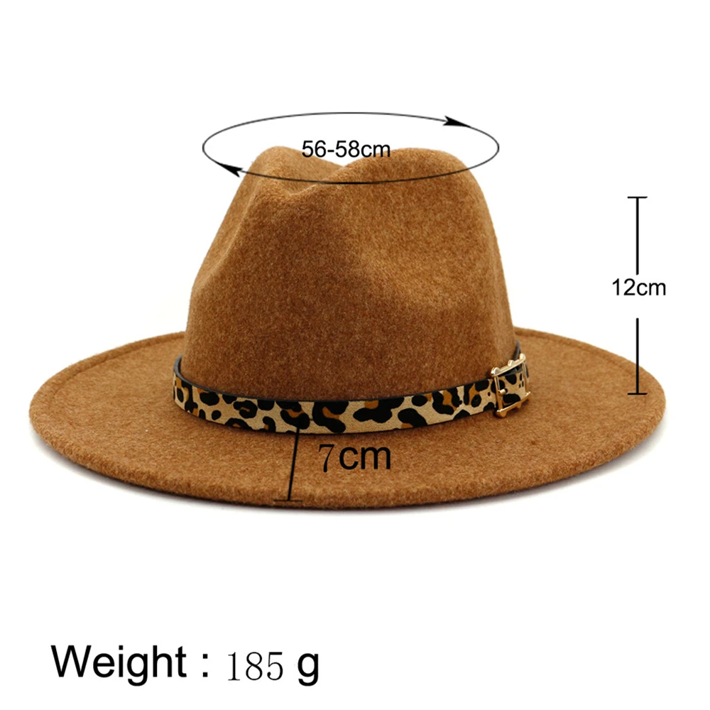 Men's Spring Autumn Vintage Leather Panama Hat Jazz Fedoras Hats Trilby Caps 