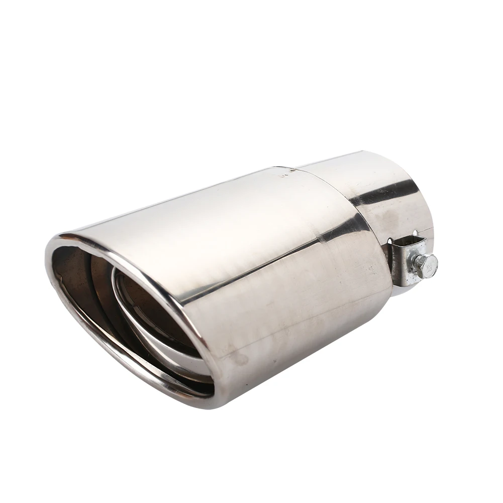 Car Tail Pipe Muffler Tip Pipe Stainless Steel Exhaust Tail Rear Outlet Diameter 63-86mm