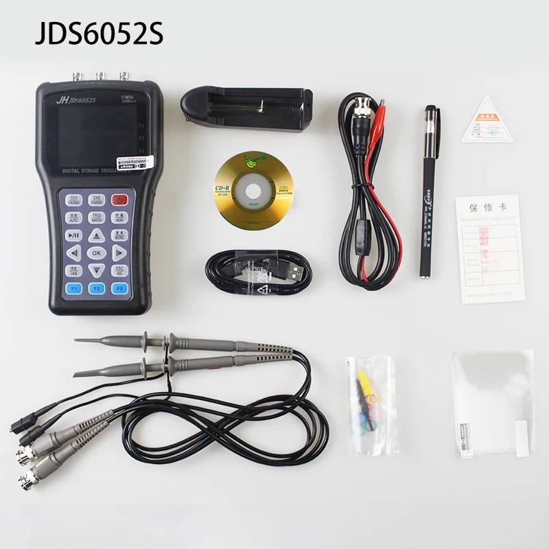 Портативный цифровой осциллограф портативный осциллограф Jinhan JDS6031 1CH 30 м JDS6052S 2CH 50 м 200MSa/S 5 языков