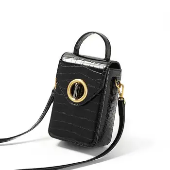 

The new 2020 women's handbags Messenger bag crocodile pattern fashion mini phone package small handbag