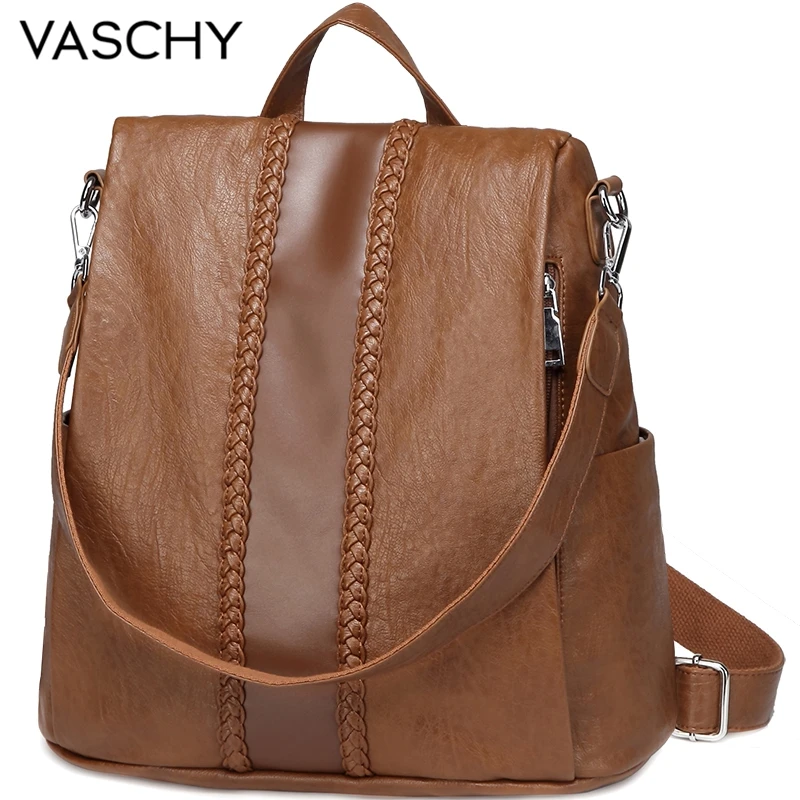 Women Backpack Purse VASCHY Fashion Faux Leather Anti-theft for Ladies... 