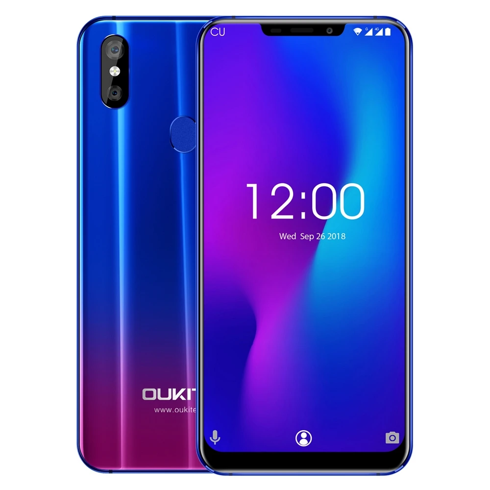 

OUKITEL U23 4G Smartphone 6.18 inch Android 8.1 MTK 6763T Octa Core 2.0GHz 6GB RAM 64GB ROM 16.0MP + 2.0MP 3500mAh Mobile Phone