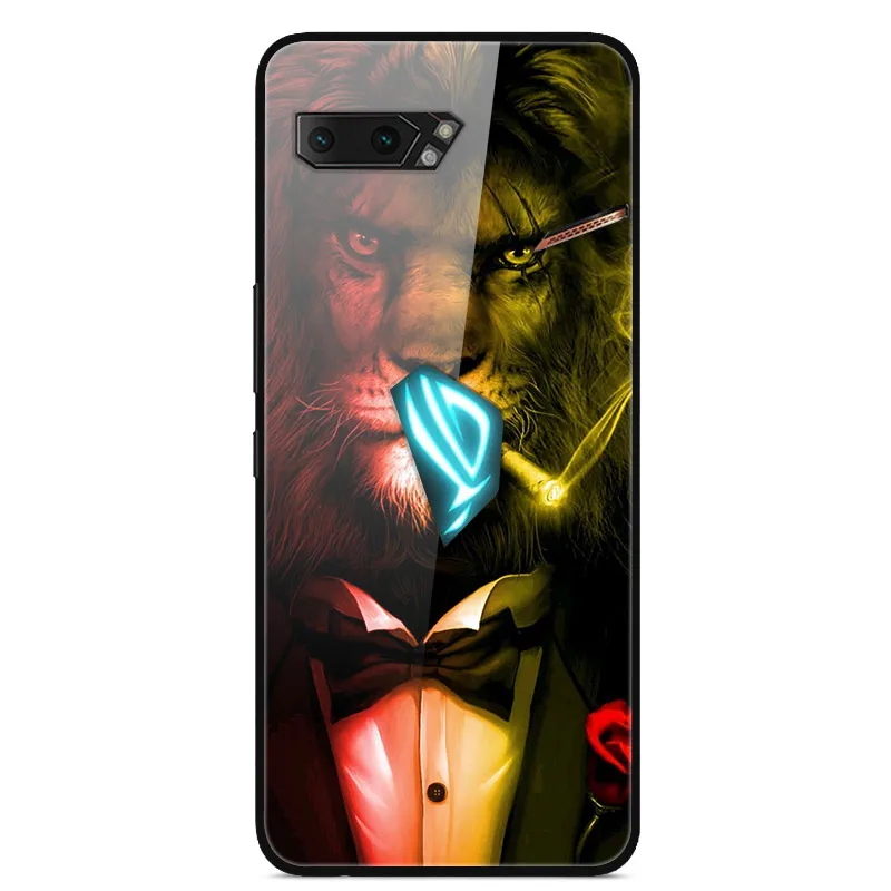 13 Для Asus ROG Phone II чехол из закаленного стекла «Планета космос», чехол из стекла для Asus ROG Phone2 ZS660KL Phone II 2 Coque - Цвет: 13