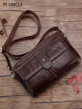 

PI UNCLE Fashion Genuine LeatherMen's Bag Crossbody Bags Shoulder Bag Messenger Bags Handbag Multi-Fonction Waist Pack Hip Bags