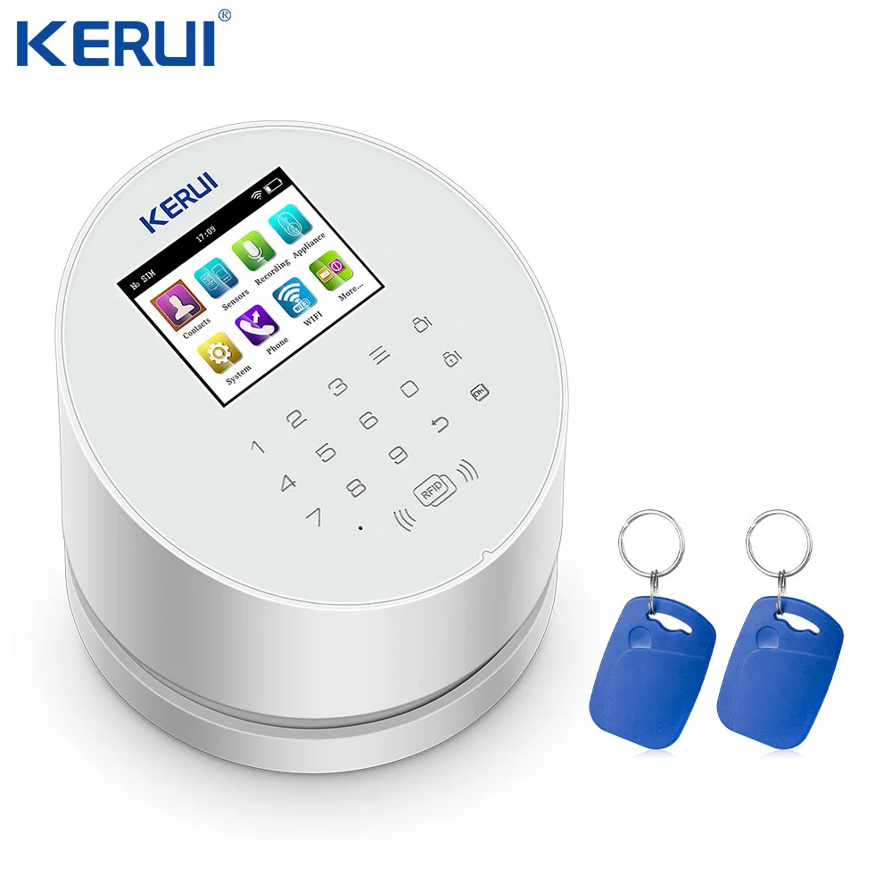 Домашняя сигнализация KERUI W2 с Wi Fi GSM PSTN рчид панель безопасности цветной ЖК