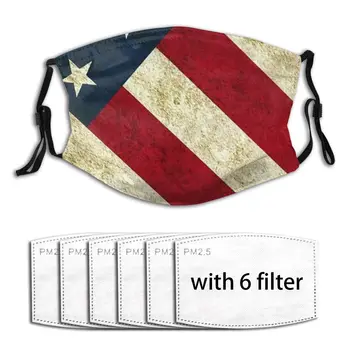 

Outdoor Washable Respirator PM2.5 Filter American Flag Mask Outdoor Air Mouth Cover Breathing Purifier Anti Dust