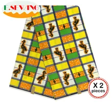 Африканская восковая ткань с принтом Анкара для шитья Анкара африканская ткань 12 ярдов нигерийская хлопковая ткань Гана для платья 81045