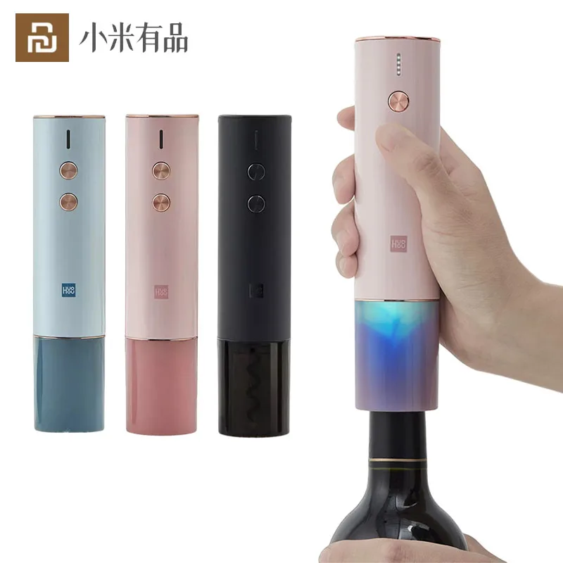 

Youpin Huohou Automatic Wine Bottle Opener Kitchen Tool Professional Electric Corkscrew Home Rechargeable 6 Sec Fast Opener New