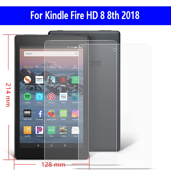 Закаленное стекло протектор экрана для amazon kindle fire 7 HD 8 HD10 устойчивый к царапинам защитный экран capa для kindle fire tablet - Цвет: FIREHD8 GHM2