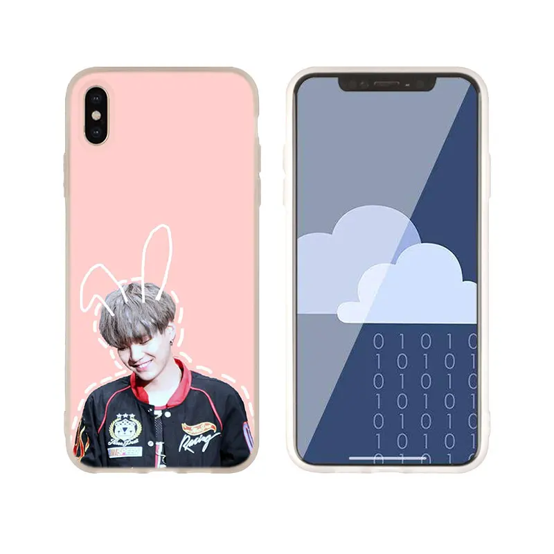 0hqueen 8 Мягкий чехол Чехол для телефона для iPhone 11 Pro Max X XS Max XR для iPhone 5 5S SE 6S 6 4 4S 7 8 Plus Kpop Bangtan Чехол для мальчиков - Цвет: 0hqueen 8