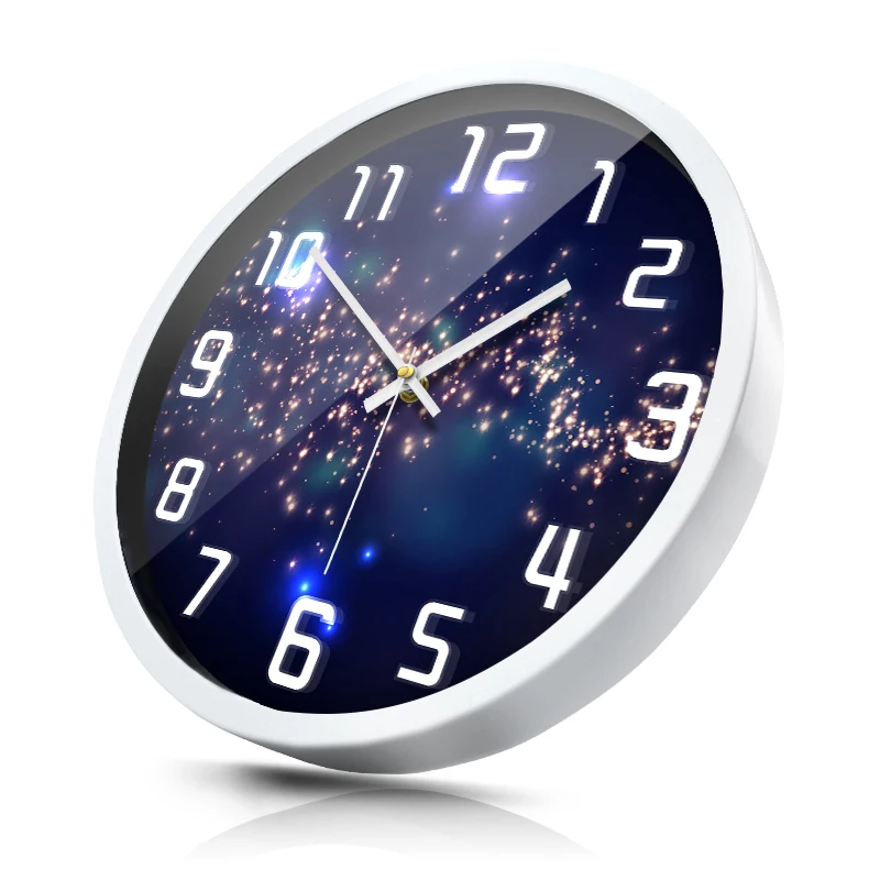 Креативные настенные часы в скандинавском стиле черные бесшумные Современные