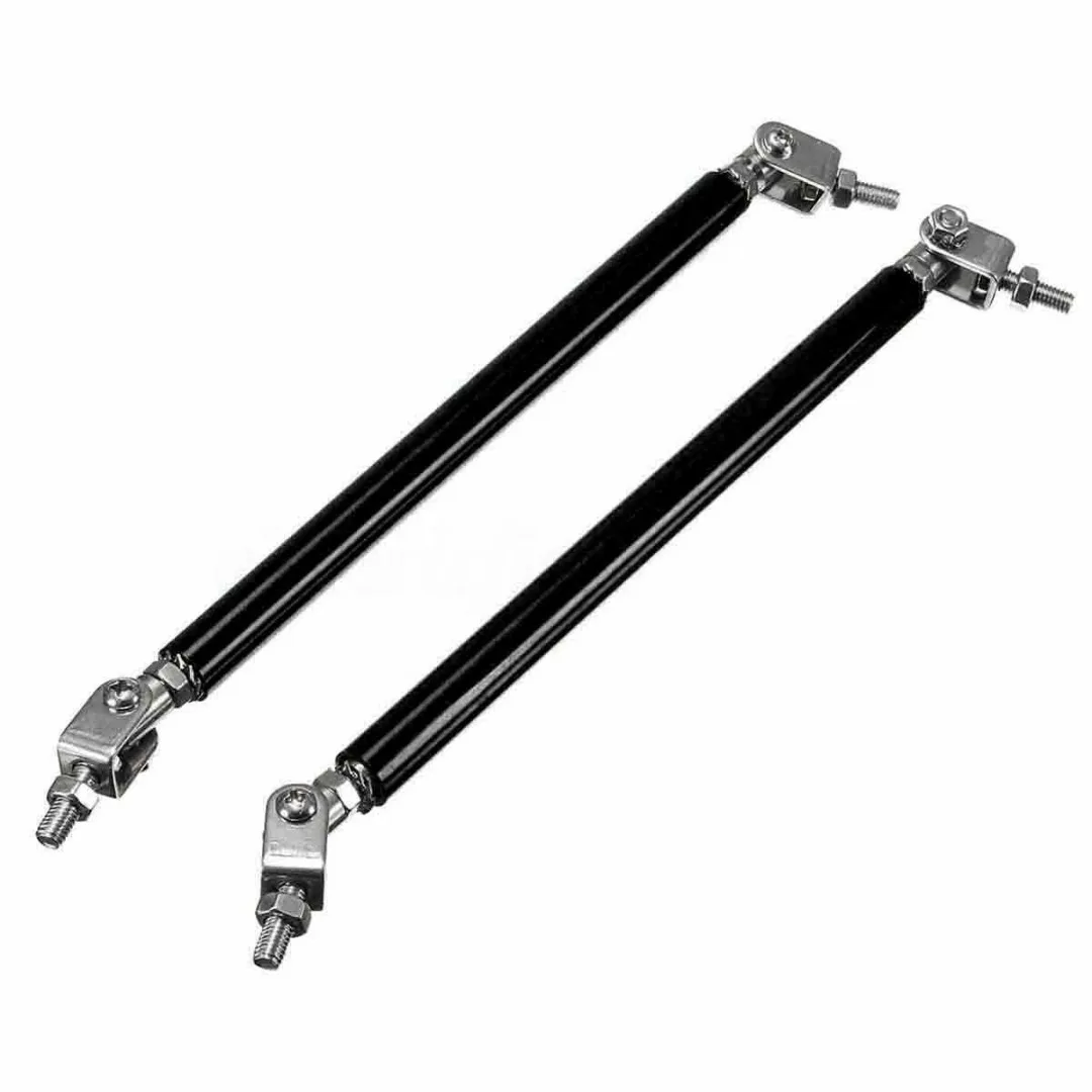 

2pcs 15cm Stainless steel Car Front Rear Bumper Protector Lip Splitter Support Bar Kit Universal for Racing Car