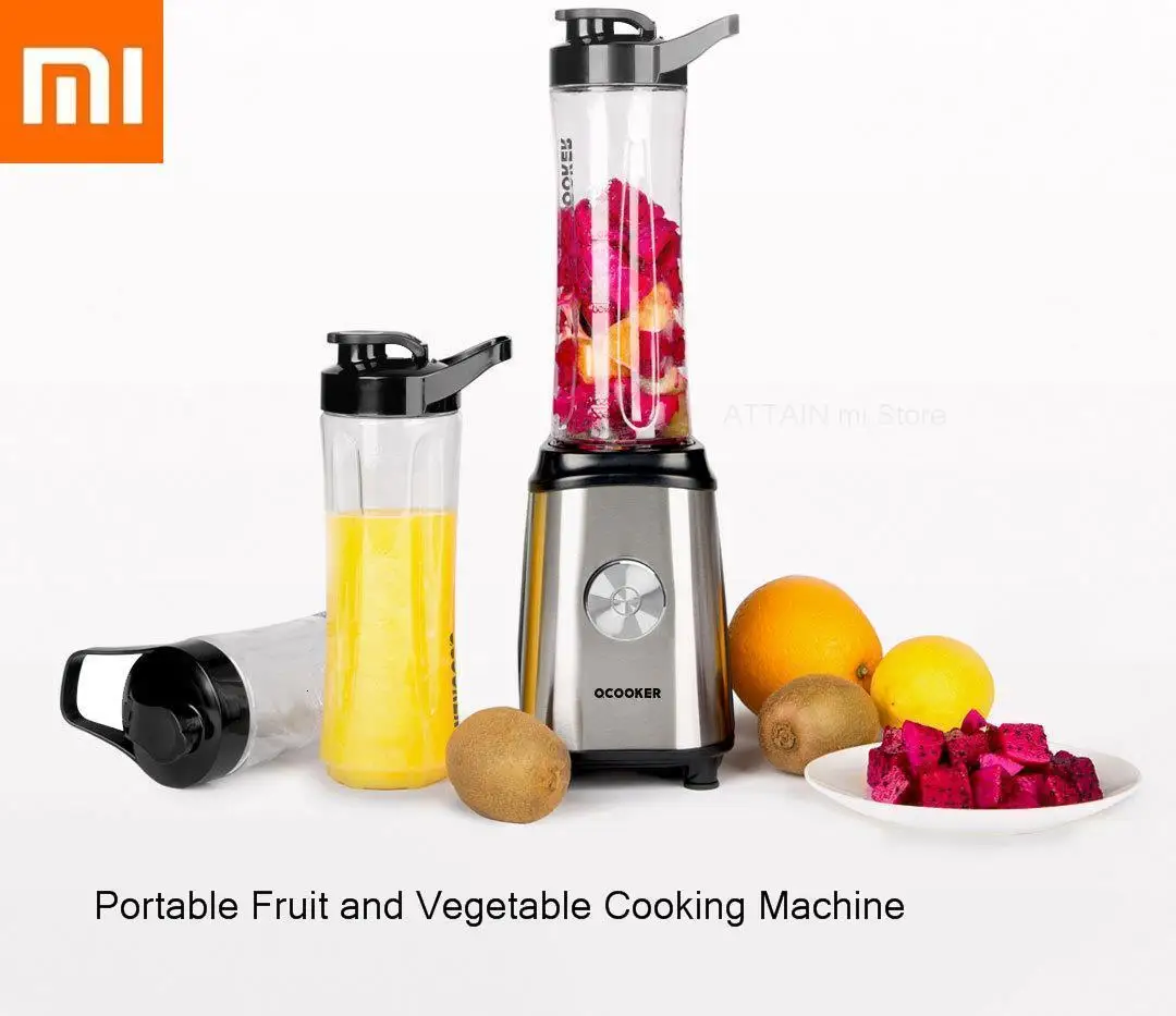 

Xiaomi Mijia home Ocooker Portable Fruit and Vegetable Cooking Machine Point Switch 304 Stainless Steel 8 Seconds Soup Machine