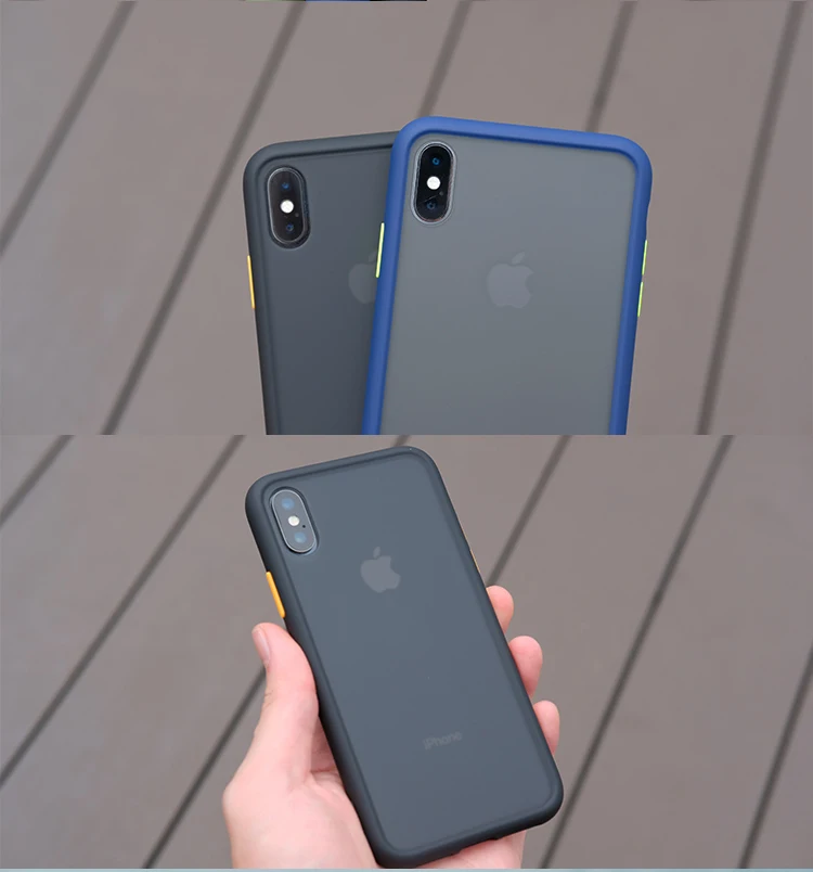 Роскошный Матовый чехол для iPhone 11 Pro X XS Max XR 7 8 противоударный чехол полупрозрачный чехол для iPhone 7 8 6 6S Plus Чехлы Coque Funda