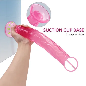 Huge Dildo Super Long Soft Realistic Penis Dick Dildo Female Masturbator Silicone Suction Cup Dildos for Women xxl Dildo Strapon 6