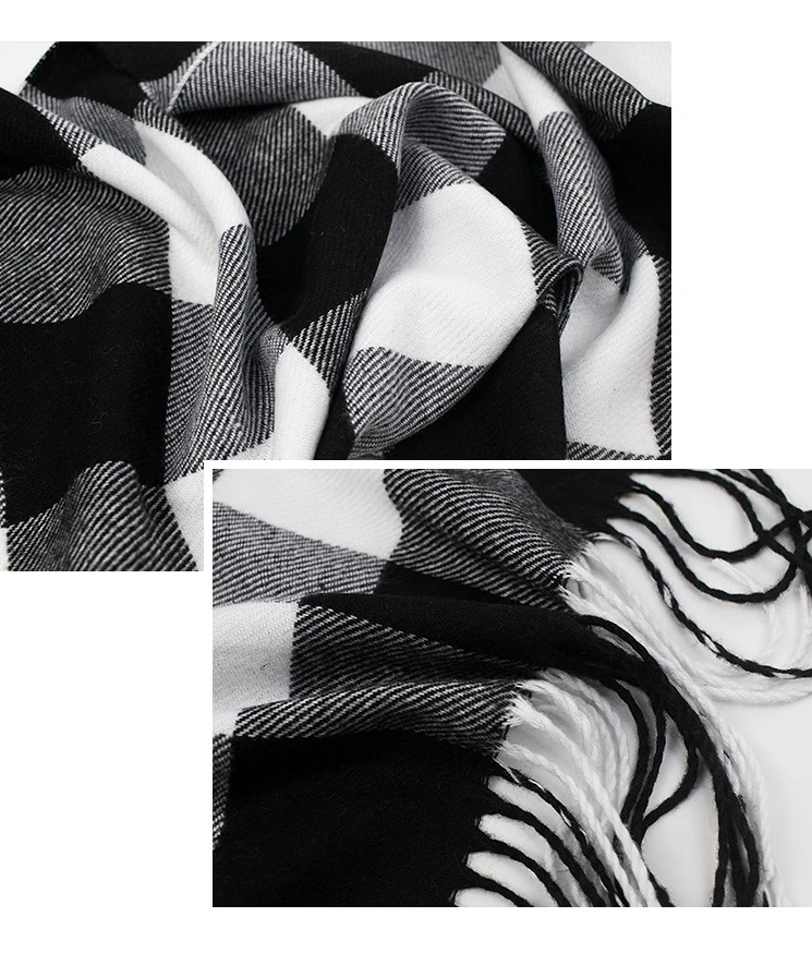 Мужской шарф в клетку, Осень-зима 180*30 см, кашемировый, для отдыха, британский бизнес стиль, длинный, с кисточками, теплый, высокое качество, шарф