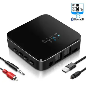 

2 In 1 Portable Wireless Bluetooth 5.0 Adapter Aux Bluetooth Receiver Audio Home Car Bluetooth 5.0 Transmitter