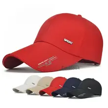 Мужская бейсбольная бейсболка с возможностью регулировки размера, простая Спортивная широкополая шляпа