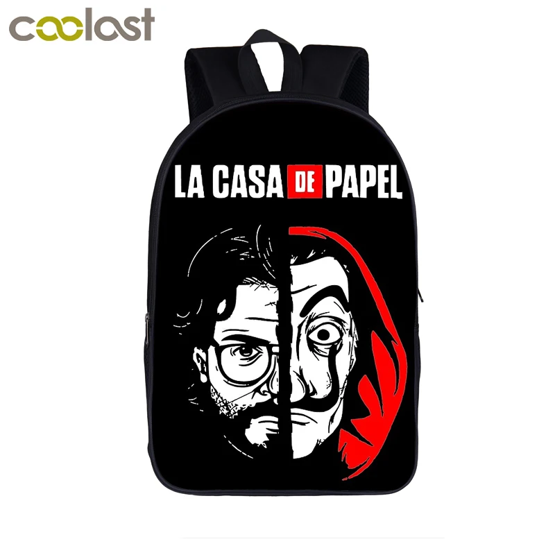 Soldi Rapina Zaino La Casa De Papel Sacchetto di Donne Uomini Zaino Casa di  Carta Del Computer Portatile Zaino Per I Ragazzi Adolescenti Ragazza borse  da Scuola|Backpacks| - AliExpress