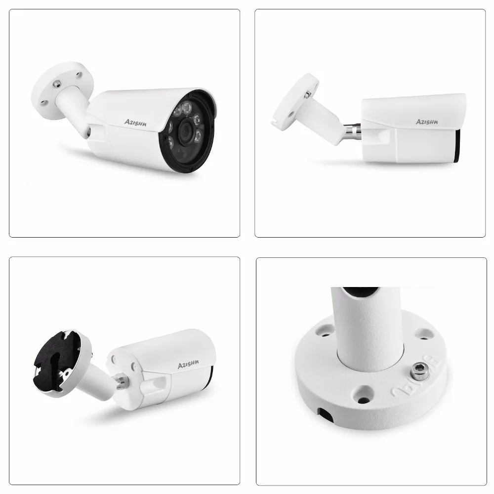 AZISHN 1080P POE ip-камера H.265 ONVIF XM530AI CCTV камера 2.0mp ИК ночного видения наружная Водонепроницаемая домашняя камера сетевой безопасности