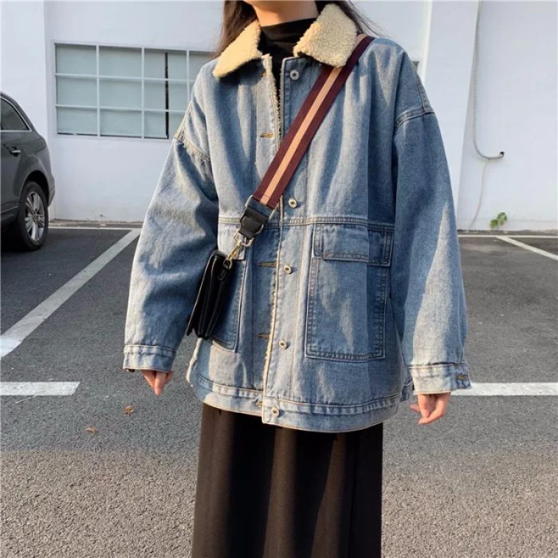 warm jean jacket womens