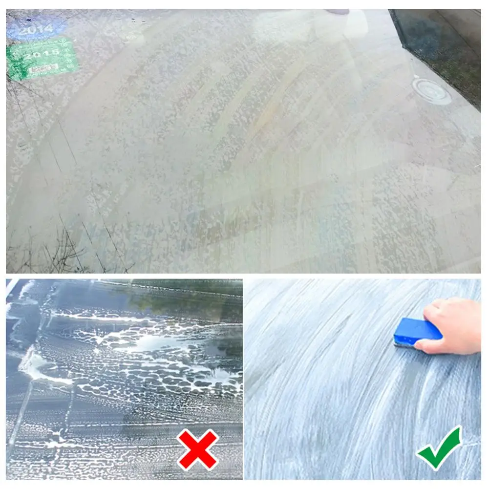 100ML Car Glass Film Dissolving Strong Decontamination Cleaner Car Maintenance Windshield Cleaning Agent Glass Remove Oil Film