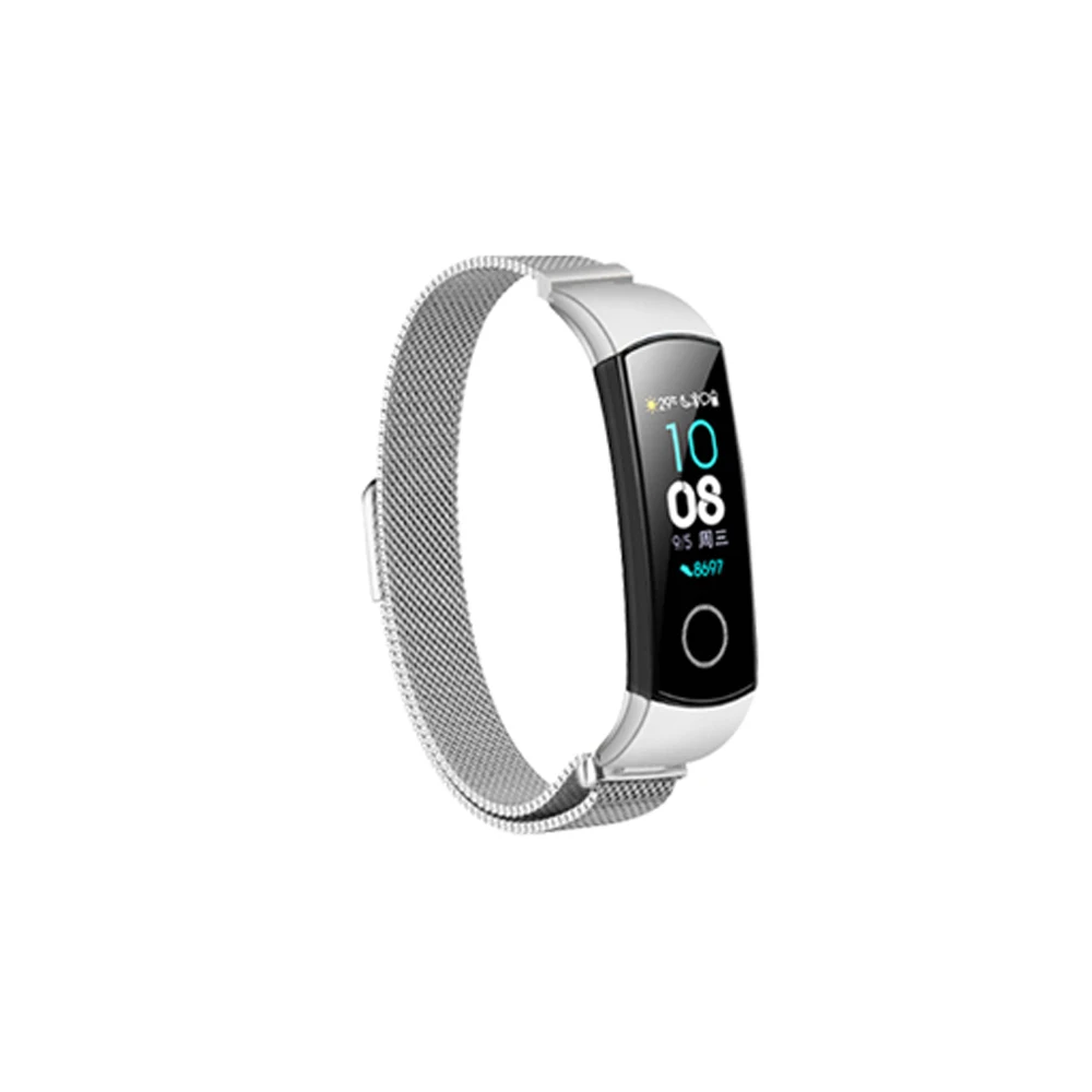 C Металлический ремешок для часов для huawei Honor Band 4 5 ремешок металлический браслет huawei Band 4 5 ремешок браслет из нержавеющей стали замена - Цвет: C