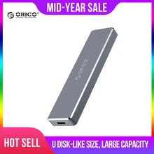 Чехол ORICO SSD M.2 NVME, чехол на жесткий диск s Mini Clip, чехол для хранения 2 ТБ M.2 Key To USB 3,1, корпус для жесткого диска