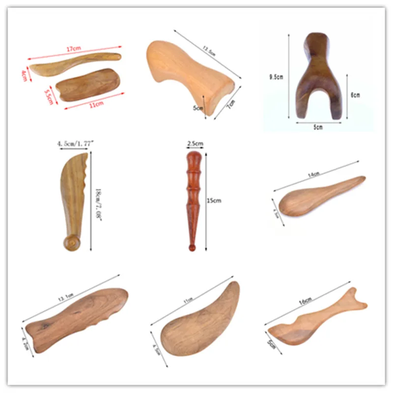 New 15styles Wooden Body Relax Reflexology Massager Wood Tool For Full Body Blood Circulation Fragrant Neck Shiatsu SPA Therapy