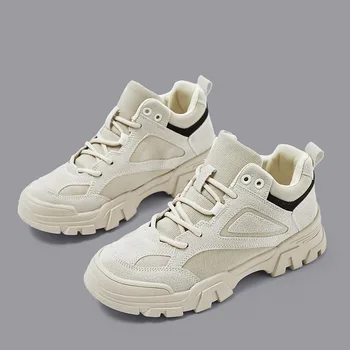 

Boots Women British Style Students All-match Trendy Outdoor Shoes Womens Leisure Flat Elegant Lace-up Chic Female I3-98