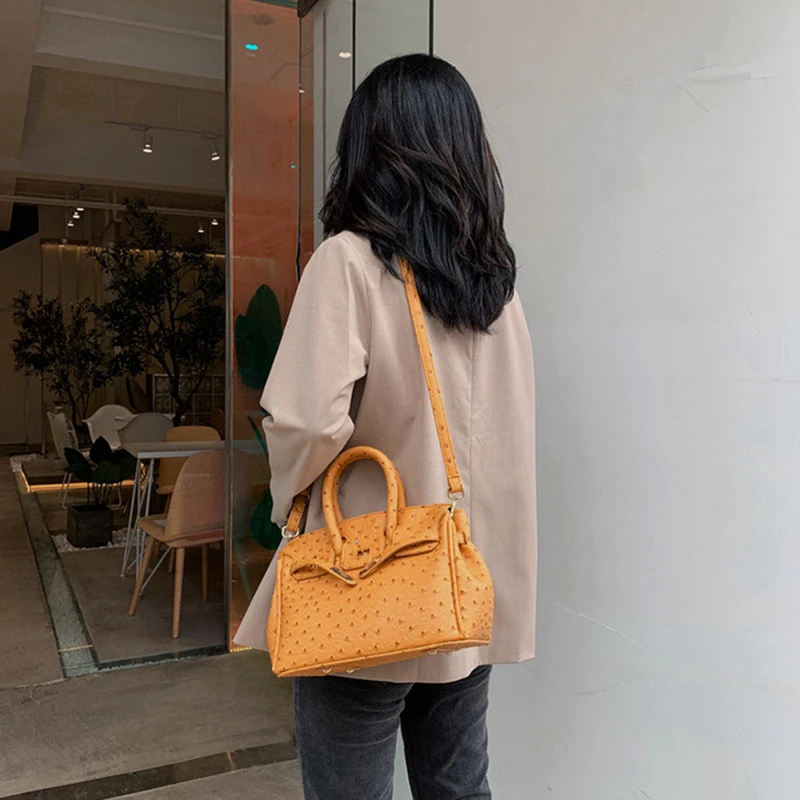 

2020 High Quality Matte PU Leather Women's Handbag European Retro Fashion Ladies Square bag Tote Shoulder Messenger Bag