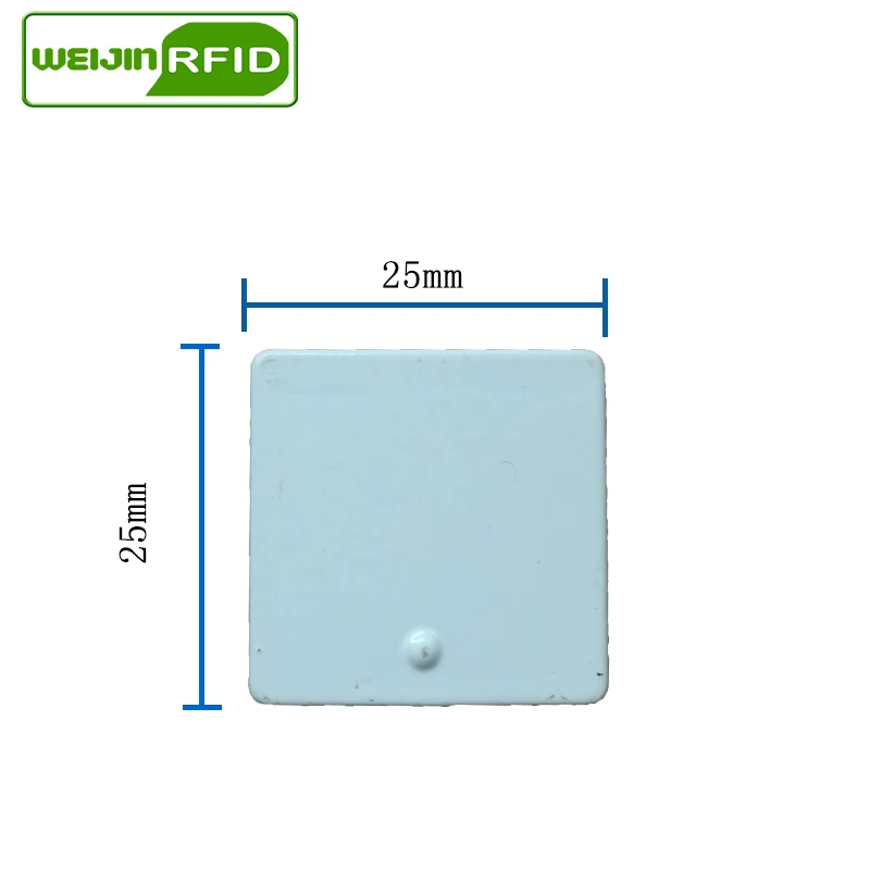 UHF RFID Метка 915 м 868 м Alien H3 EPC ISO18000 6c 100 шт 25*25*2,7 мм Основные средства керамика пассивные RFID метки