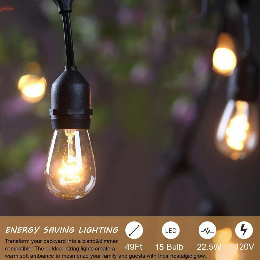 24V 10LED открытый Водонепроницаемый коммерческих Класс патио сферические светящиеся гирлянды лампы для Гостиная украшения сада