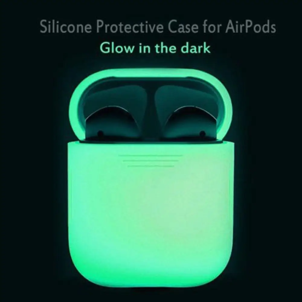 Night Fluorescent Earphone Case For AirPods 1/2 Bluetooth Wireless Earphones Protective Case For Air Pods Cover