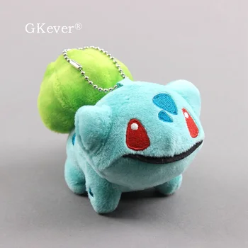 

10x6cm Bulbasaur Plush Toys Doll Peluche Cute Keychain Pendant New Arrivals Pikachu Eevee Charmander Series Doll Women Kids Gift