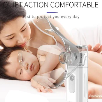

Portable Handheld Inhale Nebulizer Silent Ultrasonic Children Adult Rechargeable Automizer