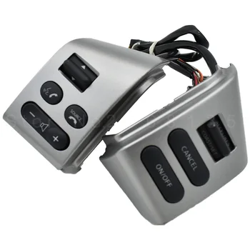 

High-quality NEW Car accessories steering wheel control buttons with backlight Silver Buttons For Nissan LIVINA TIIDA SYLPHY