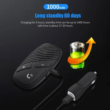 

Speakerphone English Chinese Voice Prompt Bluetooth Handsfree Car Kit Save Time Automobile Interior Decoration Parts