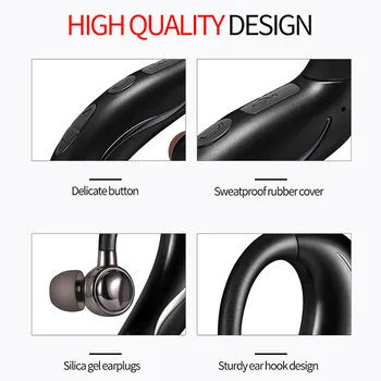 

Bluetooth 4.2 Wireless Headphone Stereo Sports Earbuds In-Ear Headset CVC6.0 Noise Cancelling For iOS Xiaomi Iphone