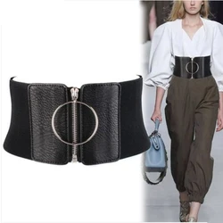 Plus Size Corset Belt Wide Stretch Cummerbunds Big Elastic Designer Belts For Women Waist Ceinture Femme Punk Dress Cintos
