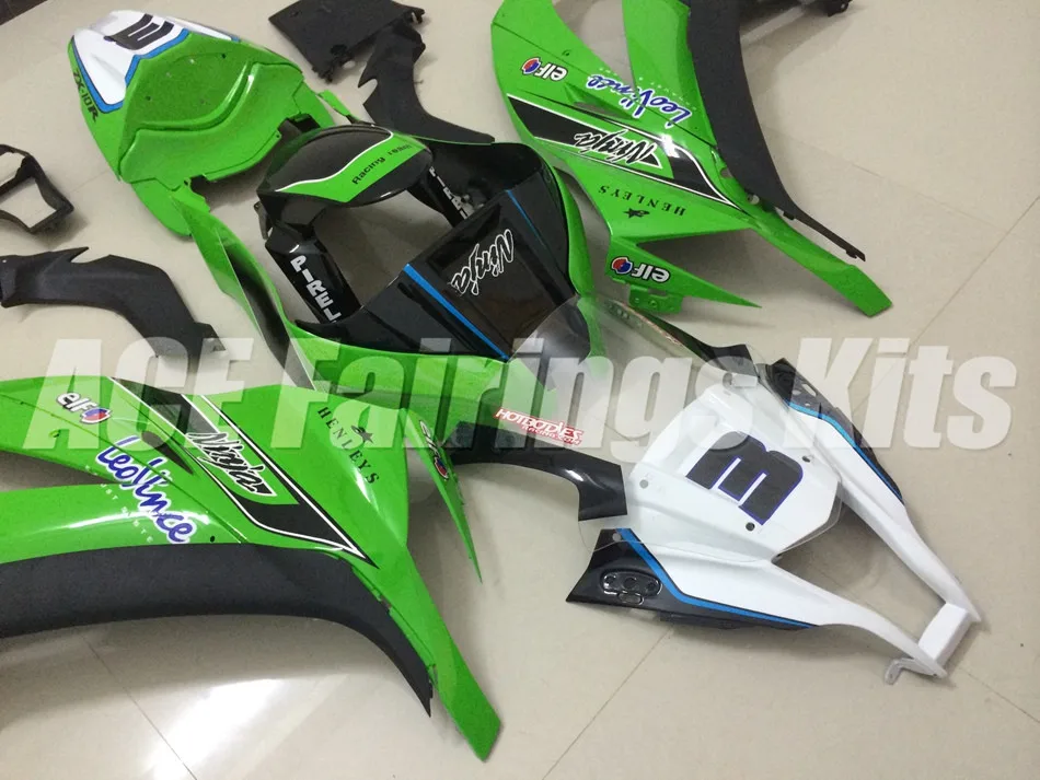 Литьевая форма) ABS Полный комплект обтекателя подходит для Kawasaki Ninja ZX-10R ZX10R 2011- 11 12 13 14 15 Обтекатели номер 3