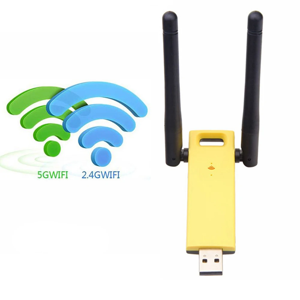USB3.0 WiFi 2,4G/5 GHz адаптер антенна двухдиапазонная 1200 Мбит/с Беспроводной Ethernet Wi-Fi адаптеры RTL8812 AC приемник для ПК телеприставка