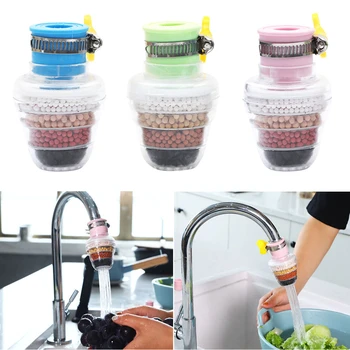 

1pcs Mini Kitchen Faucet Tap Water Purifier Home Accessories Water Clean Purifier Filter with Filtration Cartridge 16-19mm