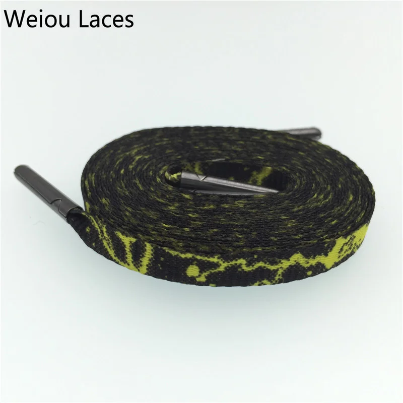 Weiou hot Shoestring Tops Silk Screen Printing Flat Print Shoelaces For Dress Shoes Personalized Replacement Shoelaces 60-180cm