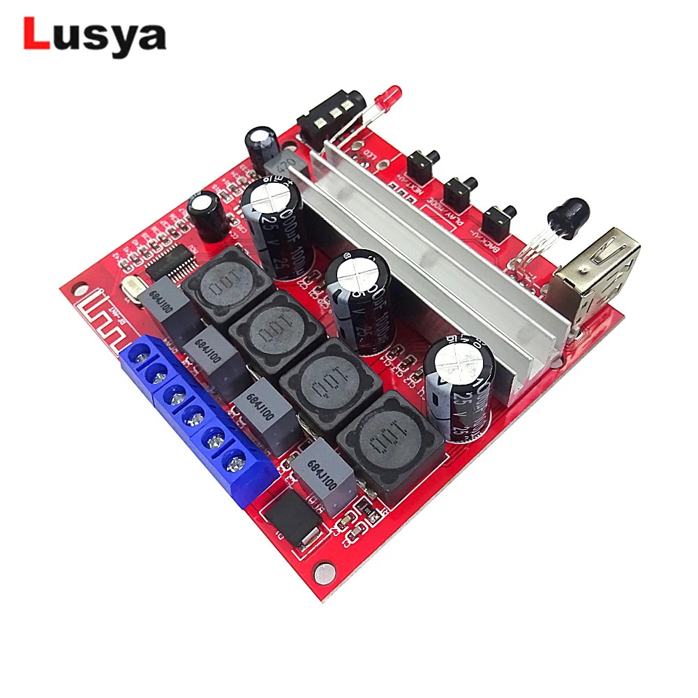 

TDA3116D2 Digital Bluetooth 5.0 AC6529A power amplifier board 100W+100W Stereo Audio Amplifier Support TWS box function G10-002