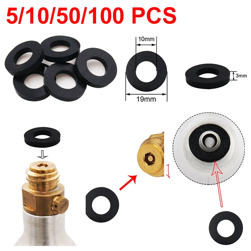 5/10pcs Sealing Washer Replacement Gaskets Ring For Sodastream Nozzle