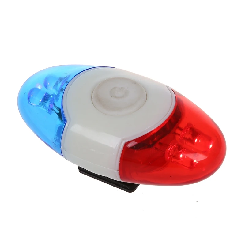 

Super sell-Front headlight Lighthouse Security MTB Bike 4 LED Light Red Blue Ultra Light