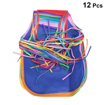 

12pcs Childrens Artists Aprons Non-woven Fabric Disposable Painting Aprons for Class Crafts Art Painting (Random Color)