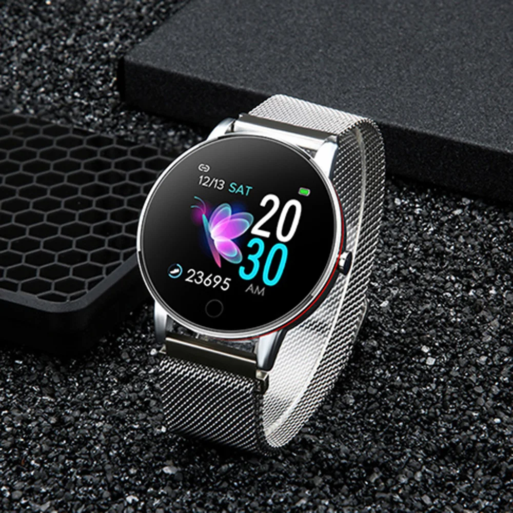 Модные Портативные умные часы с большим экраном, водонепроницаемые, умные, фото, спортивный браслет с пошаговым подсчетом, мониторинг здоровья