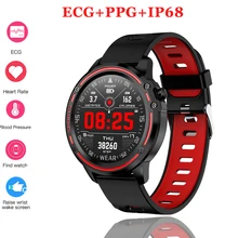 Новейшие L8 Смарт-часы для мужчин ЭКГ+ PPG IP68 Водонепроницаемый кровяное давление фитнес-трекер для измерения сердечного ритма спортивные Смарт-часы VS L5 L7